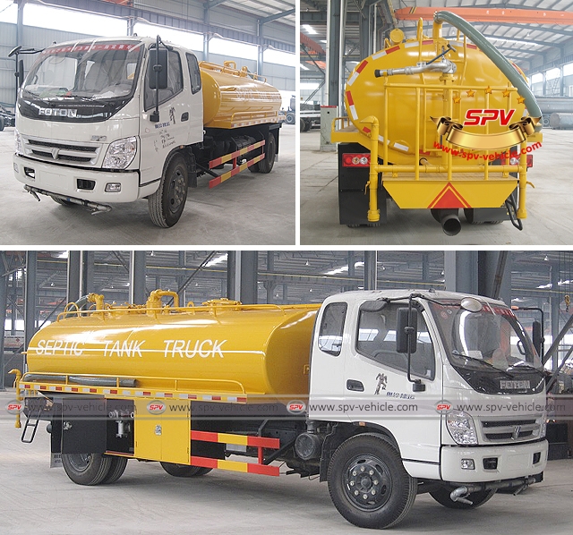 Multi-purpose vehicle (liquid waste suction with sprinkling function Foton (10,000 Liters) shipping to Ethiopia