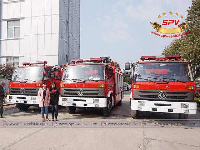 To Tajikistan: 3 units of fire engines ready for delivery