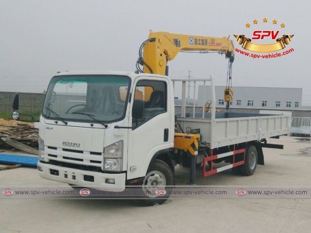 ISUZU 700P truck mounted 5 Ton crane is ready for delivery to Guangdong end user in South China