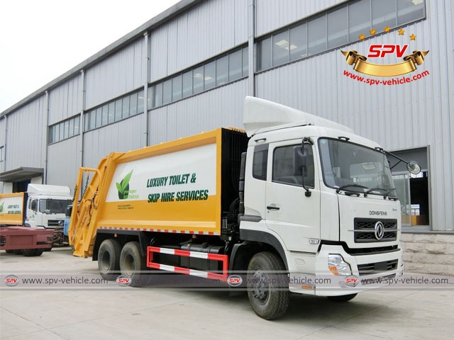 2 units of 16 m3 refuse compactors Dongfeng Kinland were ready for shipment to Botswana