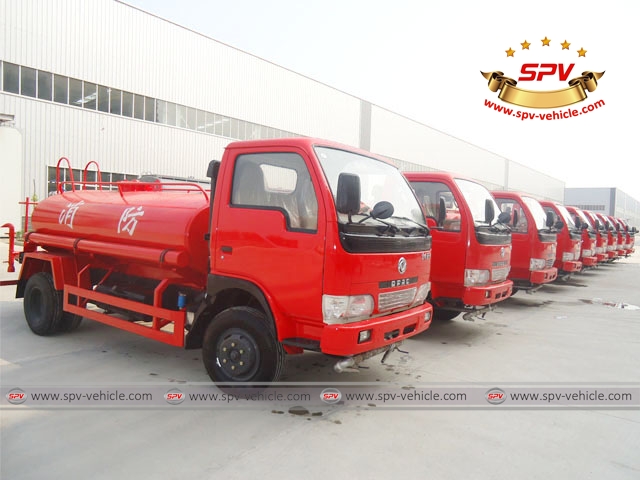 10 units fire fighting water tank trucks were ready for domestic government