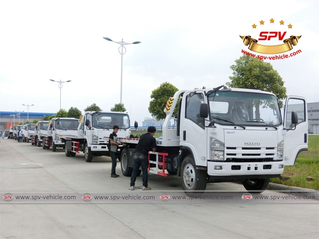 12units of ISUZU Road Wrecker Trucks have finished for delivery