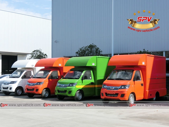 8 units colorful van truck will be shipped to Togo  on 12th, November