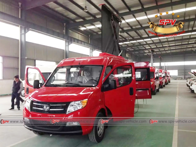 5 units of Dongfeng mini bus agriculture show truck are ordered by Shandong Agriculture Department