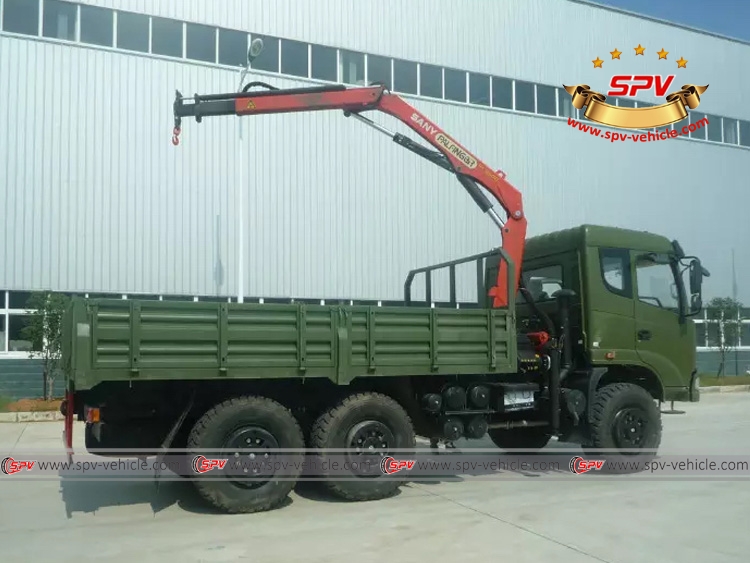 Hot Sales – Dongfeng 6X6 Offroad Truck Mounted with Sany Palfinger Crane