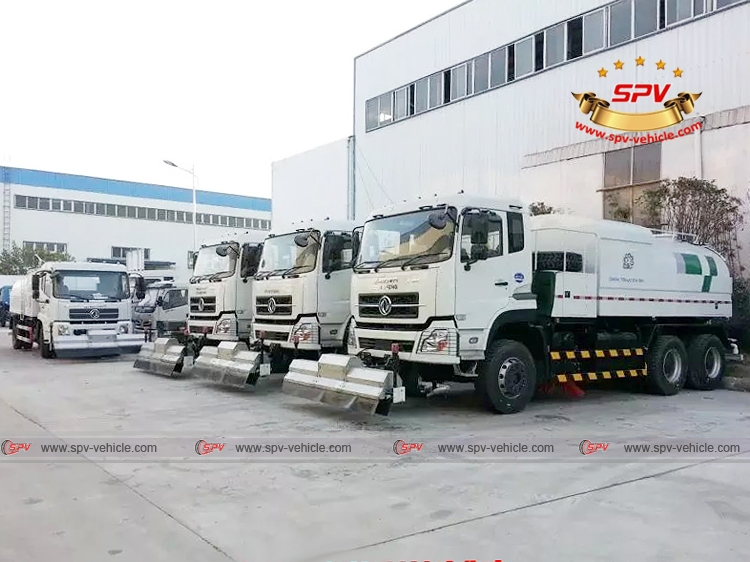 4 units of Dongfeng Kinland road jetting truck are shipping to Malaysia on 26th, Dec.