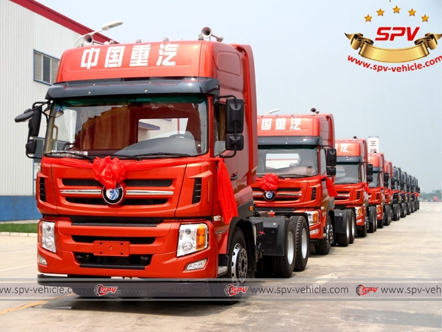 25 units of Sinotruck Tractor were shipping to Vietnam on July, 9th