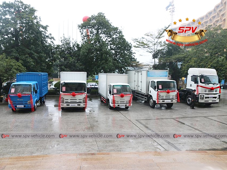 SPV holds a small exhibition of ISUZU trucks in Suizhou Special vehicle show on Feb, 23.