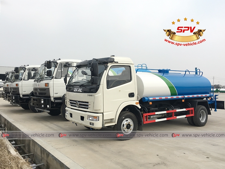 4 units of right hand drive water sprinkler truck are shipping to Botswana on March 5, 2016.