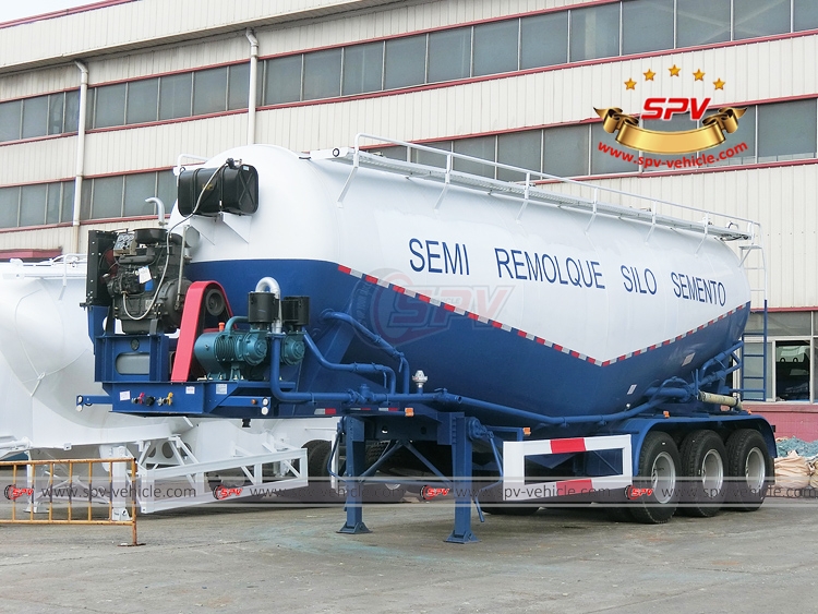 From South America order, SPV will dispatch 1 unit of cement semitrailer in September, 2017.