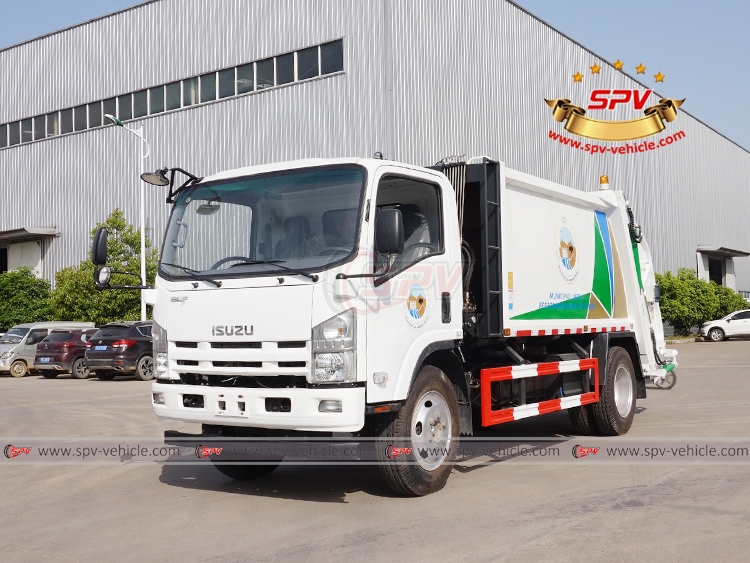 SPV shipped garbage compactor truck ISUZU(8 CBM) to Cape Verde in April, 2018.