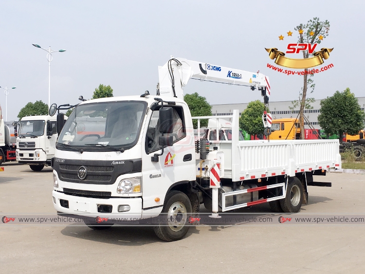 From Myanmar order, SPV shipped truck mounted crane FOTON in June, 2018.