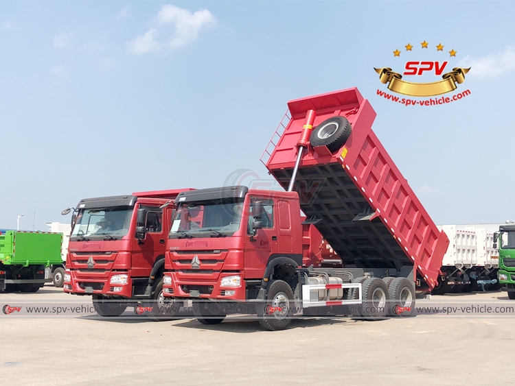 SPV shipped 2 units of dump tipper Sinotruk to Philippines in July, 2018.