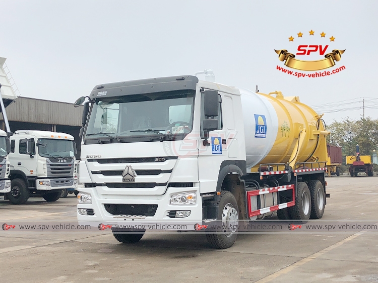 Repeat order to Mongolia, SPV is shipping sewage vacuum truck SINOTRUK(18,000 Litres) in Nov, 2018.