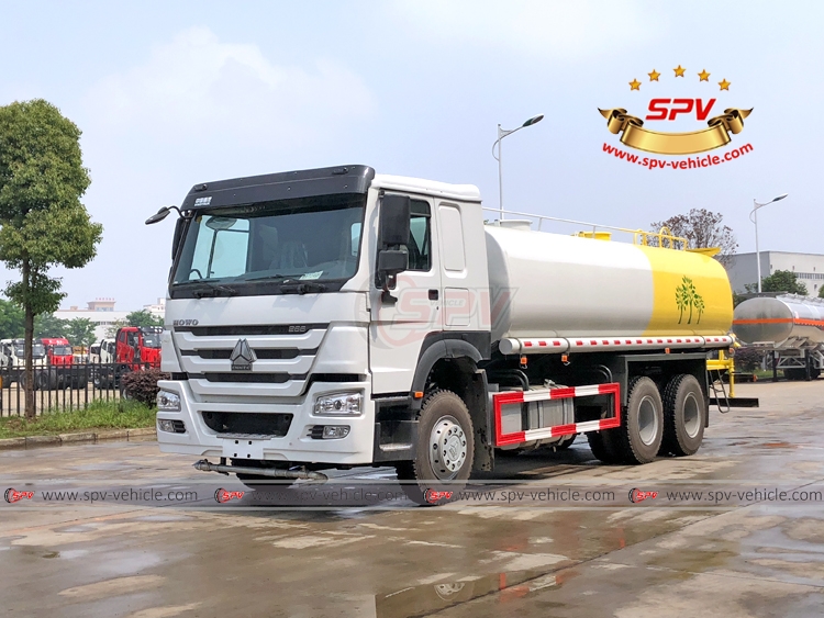 SPV is shipping water spraying truck Sinotruk(20,000 litres) to Mongolia in May, 2019.