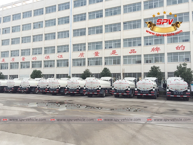 First 50 units of water tanker (10,000liters) shipping out from China to Latin America in Nov.2014