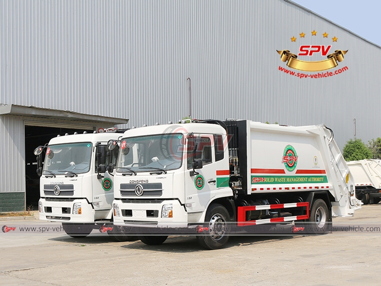 【May. 2022】To Caribbean - 2 units of Garbage Compactor Truck DONGFENG(12 CBM)