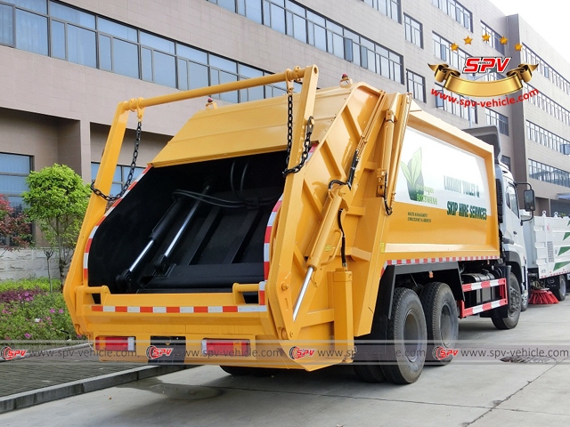 20,000 Litres garbage compactor right back side view