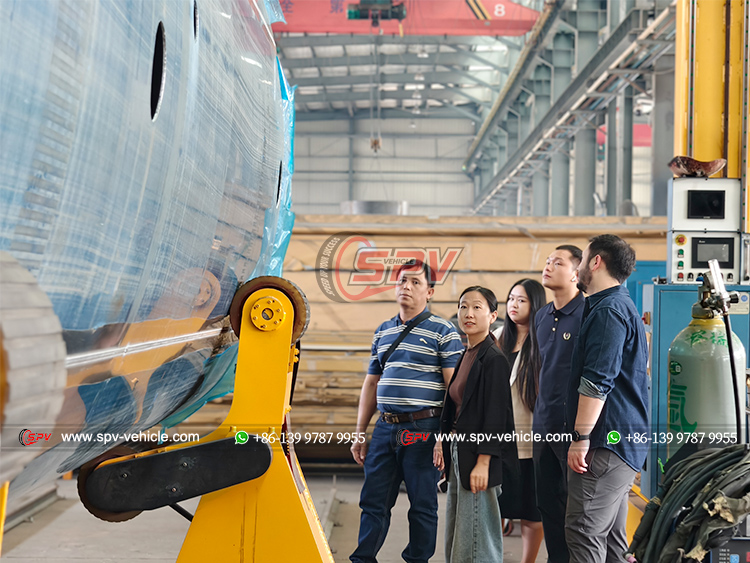 Thailand Clients Visited SPV in June. 2025 for A New Fuel Tank Truck