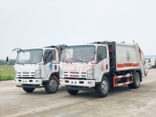 【May. 2018】To Cape Verde - 2 units of garbage compactor truck ISUZU(8 CBM)