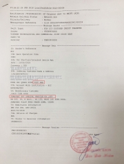 Balance Payment from Vietnam for 3 units of Truck Mounted Crane in June, 2018
